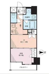 日神デュオステージ池袋【1503号室】の間取り