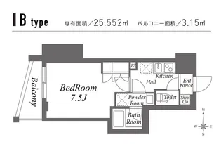 ZOOM池袋WEST【502号室】の間取り