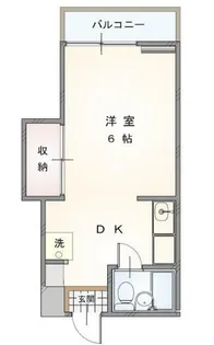第2西山ハイツ【208号室】の間取り