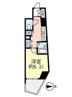 グランヴァン池袋西【0201号室】の間取り
