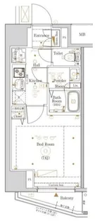 KNOTS大山【401号室】の間取り