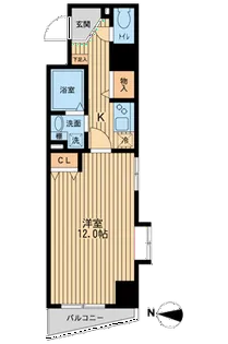 エクセリア池袋WESTⅡ【0904号室】の間取り