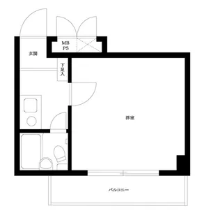 パシフィック池袋【406号室】の間取り
