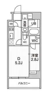 ALTERNA東池袋【208号室】の間取り