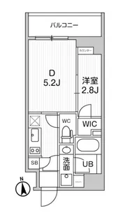 ALTERNA東池袋【604号室】の間取り