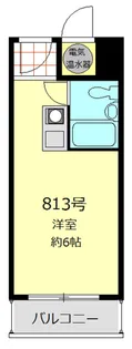 ライオンズマンション池袋【813号室】の間取り