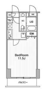 アーバンフラッツ池袋プレミアム【1603号室】の間取り