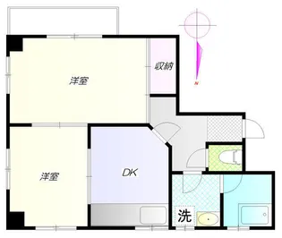 メゾン王城【203号室】の間取り