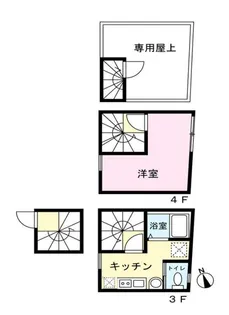 LAVA TOWER(ラヴァタワー)【304号室】の間取り
