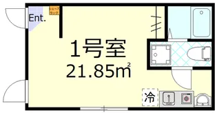 1Rの間取り画像