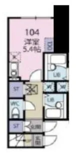 ラガール椎名町【104号室】の間取り
