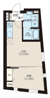 レピュア北池袋駅前レジデンス【403号室】の間取り