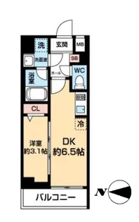 AZEST王子神谷【203号室】の間取り