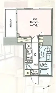 アイルグランディール池袋【301号室】の間取り