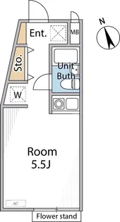 スカイハイツ目白【105号室】の間取り