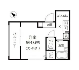 MELDIA池袋【102号室】の間取り