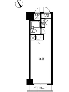 スカイコート池袋第2【702号室】の間取り