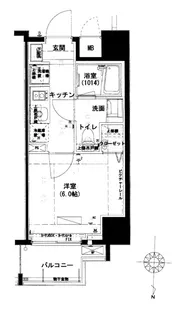 ハーモニーレジデンス池袋#002【404号室】の間取り