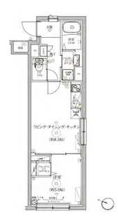 RELUXIA大塚【105号室】の間取り