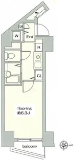 グランヴァン池袋西【0403号室】の間取り