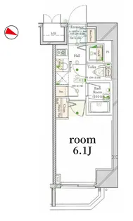 コンシェリア大塚駅前【401号室】の間取り