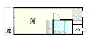 カエサル千早町【306号室】の間取り