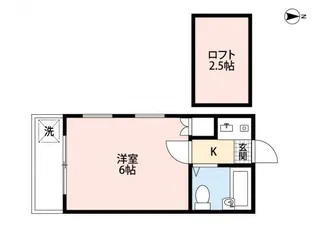 HOUSE OF SHIINAMACHI【201号室】の間取り