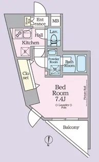 ARKMARK池袋本町(アークマーク池袋本町)【0301号室】の間取り