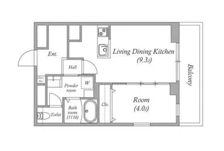 エクセラン池袋【0406号室】の間取り