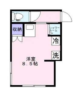 ハウスTWO【202号室】の間取り