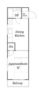 ユーコート東長崎【101号室】の間取り