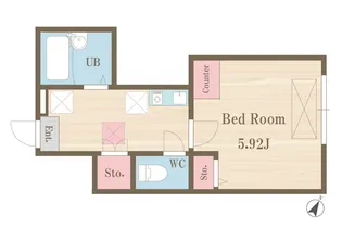 フローラメゾン北大塚【102号室】の間取り