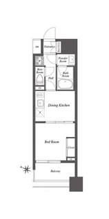 THE GATEHOUSE雑司が谷【1401号室】の間取り