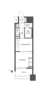 THE GATEHOUSE雑司が谷【1303号室】の間取り