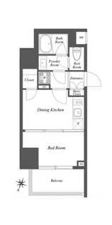 THE GATEHOUSE雑司が谷【1205号室】の間取り