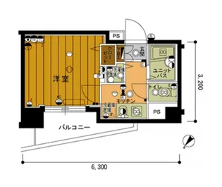 スカイコート池袋第7【306号室】の間取り