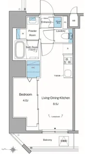 ルフォンリヴェント池袋【0402号室】の間取り