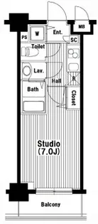 グランド ガーラ池袋【6階】の間取り