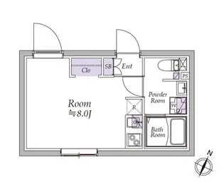 アトリオフラッツ西池袋【301号室】の間取り