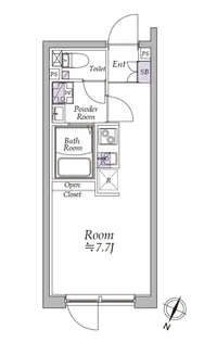 アトリオフラッツ西池袋【302号室】の間取り