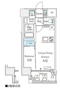 デュオフラッツ池袋【502号室】の間取り