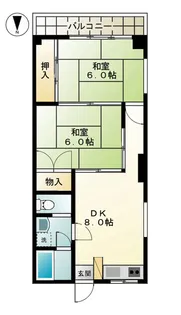 渡辺第二マンション【201号室】の間取り