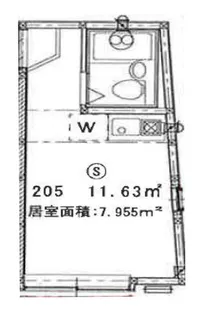 ライフピア大塚【205号室】の間取り