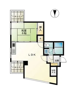 フェニックス館【301号室】の間取り