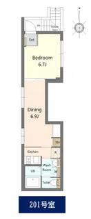 SPコート目白【201号室】の間取り