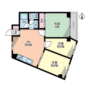 光和壱番館【202号室】の間取り