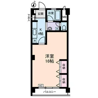 ステラ コート 大山【0106号室】の間取り