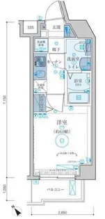 リヴシティ東池袋【301号室】の間取り