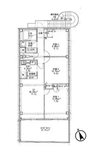 ピースコート池袋【301号室】の間取り