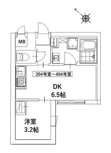 マリオン千川【304号室】の間取り